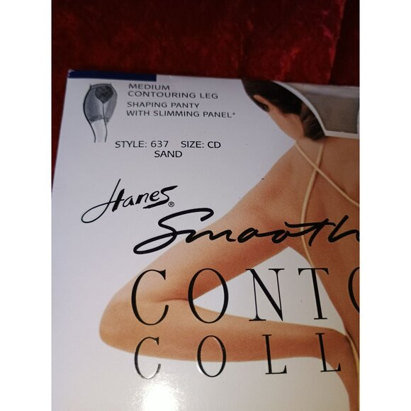 Hanes Smooth Illusions Contouring Leg Pantyhose Medium Style 637 Sand Color - Picture 3 of 7